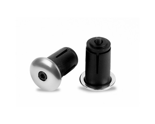 Заглушки в руль West Biking YP0804058 Silver