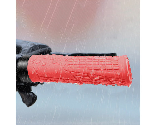 Грипсы велосипедные West Biking YP0804063 с двумя замками ручки на руль Red
