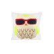 Детская хлопковая подушка BP-30 Совушка 30*30см Red + Beige