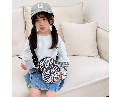 Детская сумка TD-637 через плечо на два отделения с ремешком  White