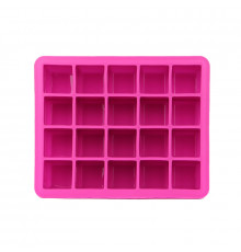 Силиконовая форма для льда CUMENSS AI-820 Cube 20 Pink