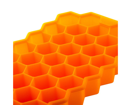Силиконовая форма для льда CUMENSS Соты Orange