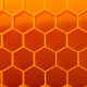 Силиконовая форма для льда CUMENSS Соты Orange