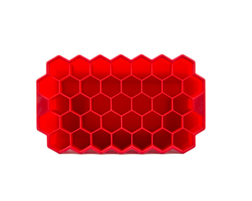 Силиконовая форма для льда CUMENSS Соты Red
