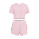 Женский комплект для дома и сна SM24107A футболка и шорты женская пижама Pink M