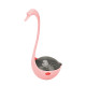 Игрушка кормушка DT-1223 Лебедь 8,5*8*17,5 см с инфракрасным светом Pink