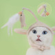 Игрушка шапочка дразнилка DT-569 для кошек Pink Rabbit