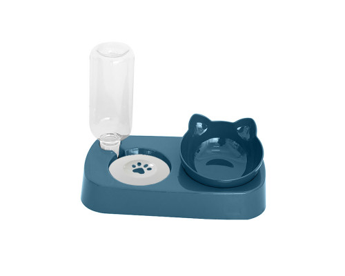 Миска для котов с поилкой Taotaopets 119906 Indigo 22*28*14см