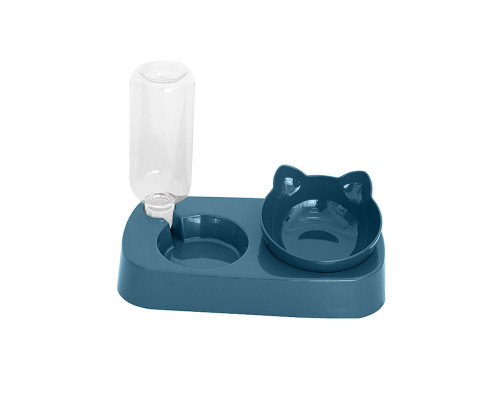 Миска для котов с поилкой Taotaopets 119906 Indigo 22*28*14см