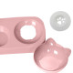 Миска для котов с поилкой Taotaopets 119906 Pink 22*28*14см