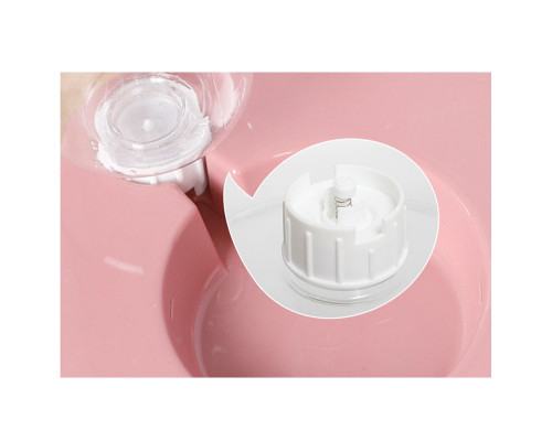 Миска для котов с поилкой Taotaopets 119906 Pink 22*28*14см