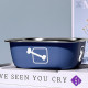 Миска для собак котов Taotaopets 1910002 металлическая Blue 160 мм