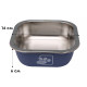 Миска для собак котов Taotaopets 1910002 металлическая Blue 160 мм