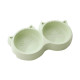 Миска для кошек Taotaopets Cat 123307 двойная пластиковая Green