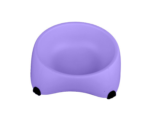 Миска для собак котов М120 пластиковая одинарная 300 мл Purple