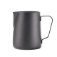 Питчер молочник для кофе Ecocoffeetools LH3560B с тефлоновым покрытием для взбивания молока с длинным носиком Black 350 мл