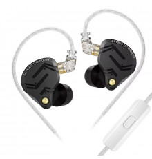 Навушники KZ ZS12 Pro X з мікрофоном black