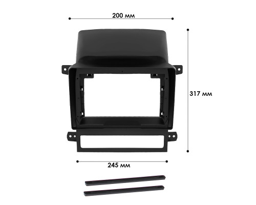 Переходная рамка Chevrolet Captiva 2006-2011 (7818) 9"