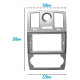 Переходная рамка Chrysler 300C 2004-2010 (6687) 9"
