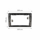 Переходная рамка Citroen Jumper 2006+ Peugeot Boxer 2006+ Fiat Ducato 2006+ (7590) 9"