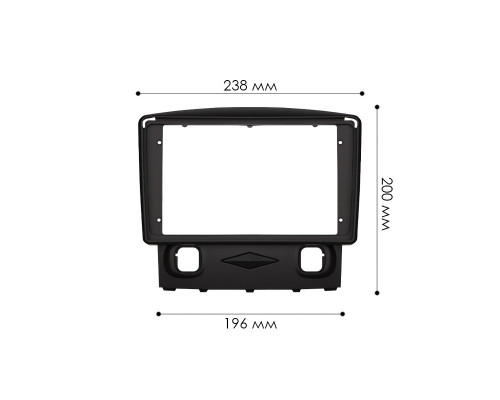 Переходная рамка Ford Escape 2007-2012 (7599) 9"