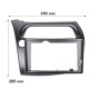 Переходная рамка Honda Civic Type-R 2006-2011 (7048) 9"