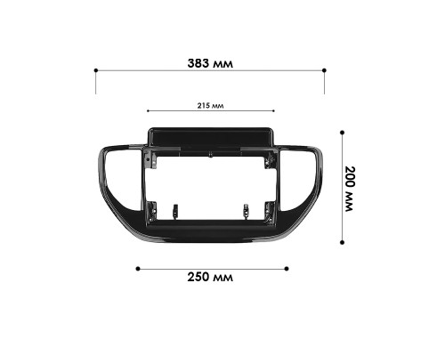 Переходная рамка Hyundai Solaris 2020-2021 (7028) 9"