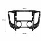 Переходная рамка Mitsubishi L200 2015+ Pajero Sport 2015-2019 (3690) 9"