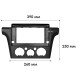 Переходная рамка Mitsubishi Outlander 2003-2006 (F2) (7091) 10.1" (right wheel)