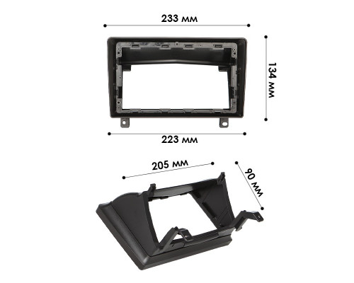 Переходная рамка Opel Astra H 2004-2014 (7821) 9"