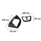 Переходная рамка Peugeot 207 2006-2015 (6869) 9" Black