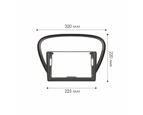 Переходная рамка Peugeot 607 2004-2010 (7719) 9"