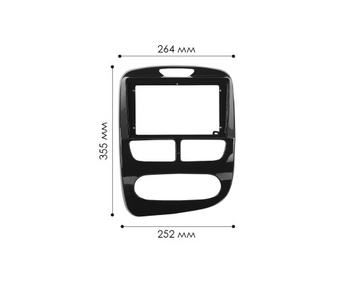 Переходная рамка Renault Clio 2012-2016 (7794) 9"