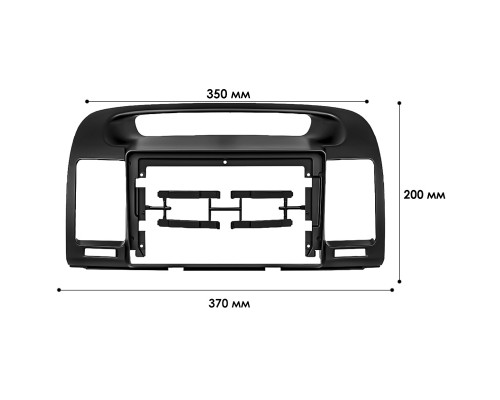 Переходная рамка Toyota Camry (ACV30) 2001-2006 (TO 200N) 6507 9" Black