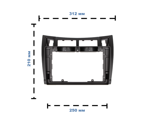 Переходная рамка Toyota Yaris 2005-2010 Vitz 2005-2010 Platz 2005-2010 (2373) 9"