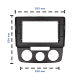 Переходная рамка Volkswagen Jetta 2005-2009 Golf 2003-2008 Manual AC (6881) 10.1"