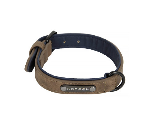 Ошейник двухслойный для собак Hoopet W033 Coffee M