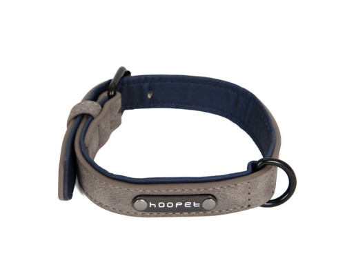 Ошейник двухслойный для собак Hoopet W033 Grey M