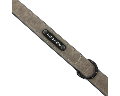 Ошейник двухслойный для собак Hoopet W033 Grey S