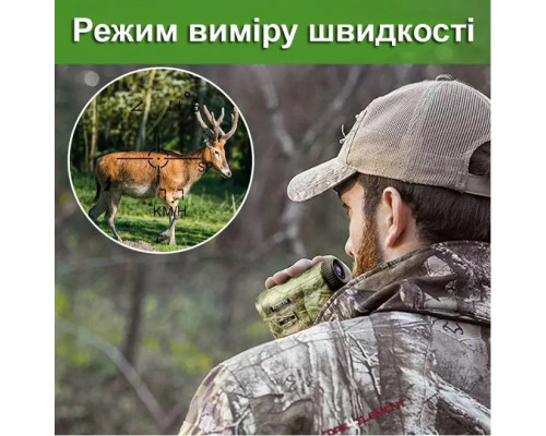 Лазерний далекомір Boblov NK-1000 з вимірюванням кута та швидкості до 1000 метрів