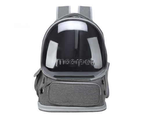 Рюкзак-переноска для кошек Taotaopets 251103 Panoramic с прозрачным окном Gray