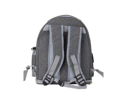 Рюкзак-переноска для кошек Taotaopets 251103 Panoramic с прозрачным окном Gray